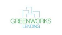 A green building with the words " greenworks lending ".